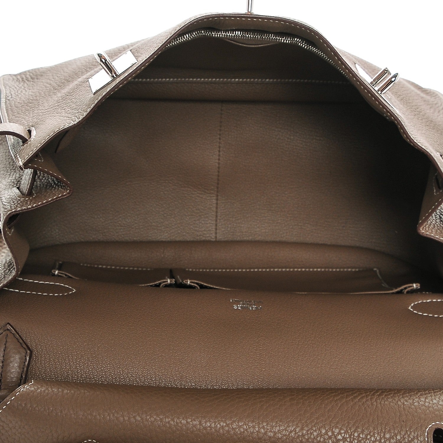 Hermes Taurillon Clemence Jypsiere 34 Etoupe 7 of 7