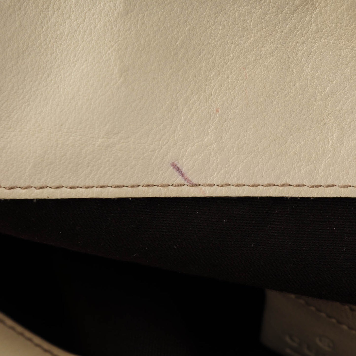 Monogram Medium Peggy Bamboo Top Handle Bag Off White