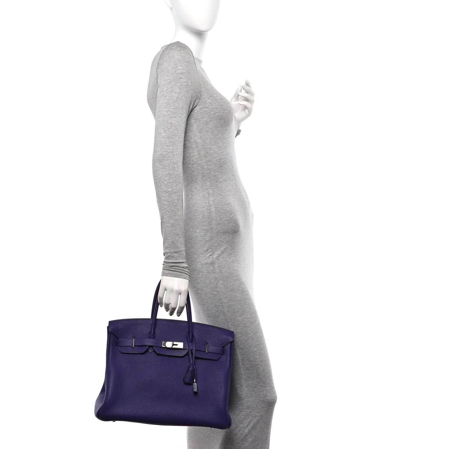 Hermes Togo Birkin 35 Iris 2 of 23