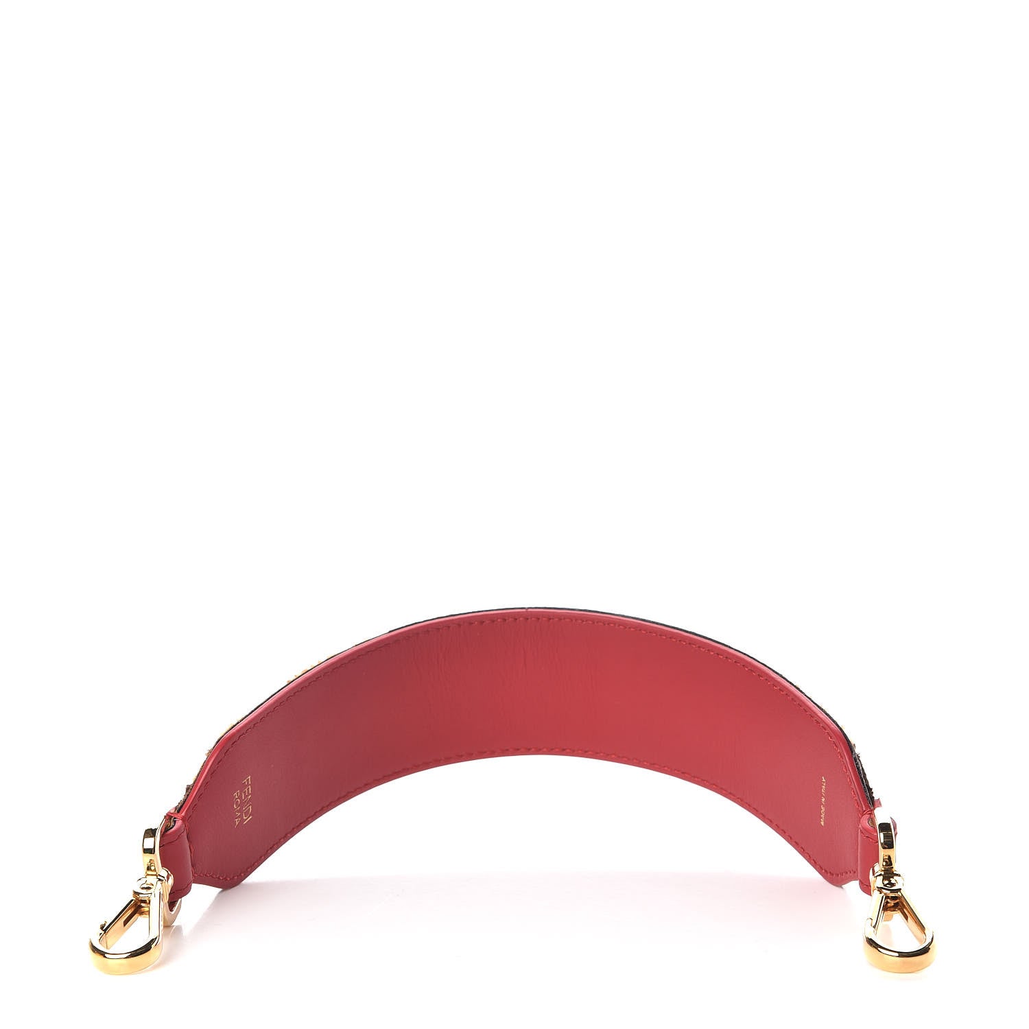 Fendi Velvet FF Mini Strap You Tobacco Fragola 2 of 5