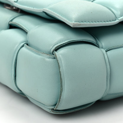 Bottega Veneta Lambskin Maxi Intreccio Padded Chain Cassette Crossbody Bag Spearmint 8 of 8