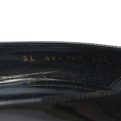 Saint Laurent Patent Calfskin Opyum 85 Pumps 39.5 Black Gold 6 of 8