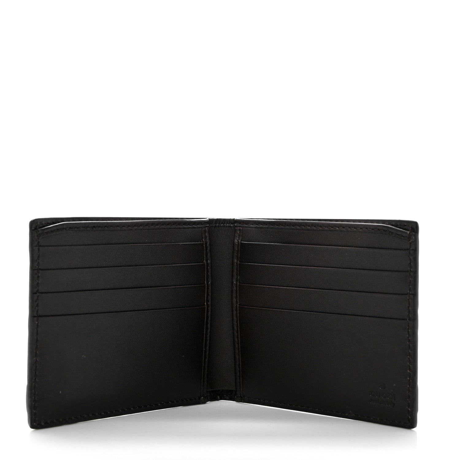 Gucci Guccissima Bi-Fold Wallet Chocolate 5 of 8