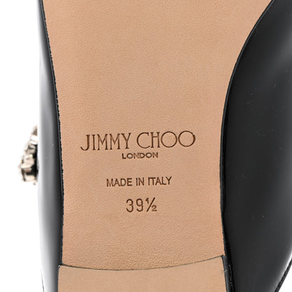 Jimmy Choo Patent Calfskin Bing 100 Mules 39.5 Black 7 of 8