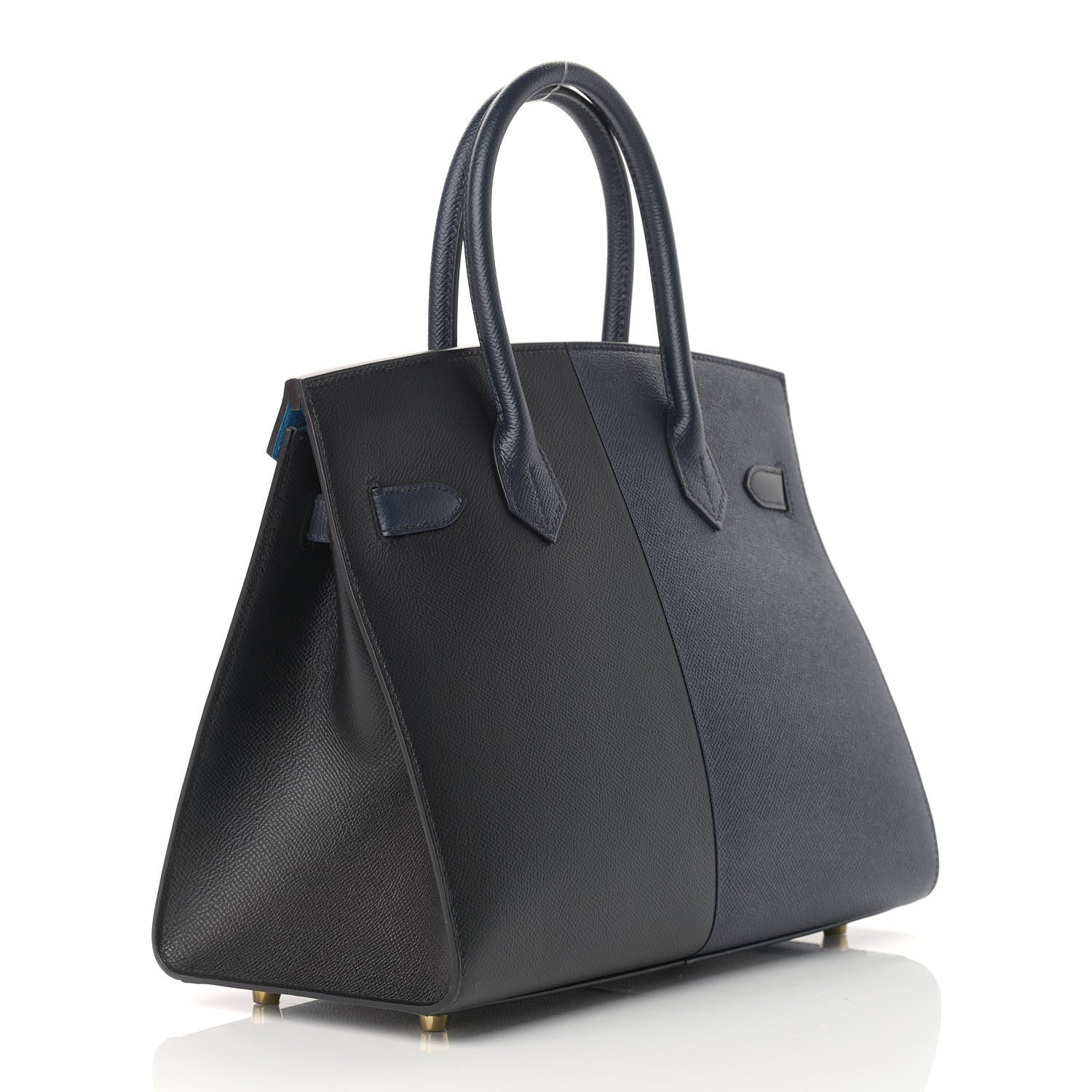Hermes Epsom Casaque Birkin Sellier 30 Bleu Indigo Black Bleu Frida 3 of 11
