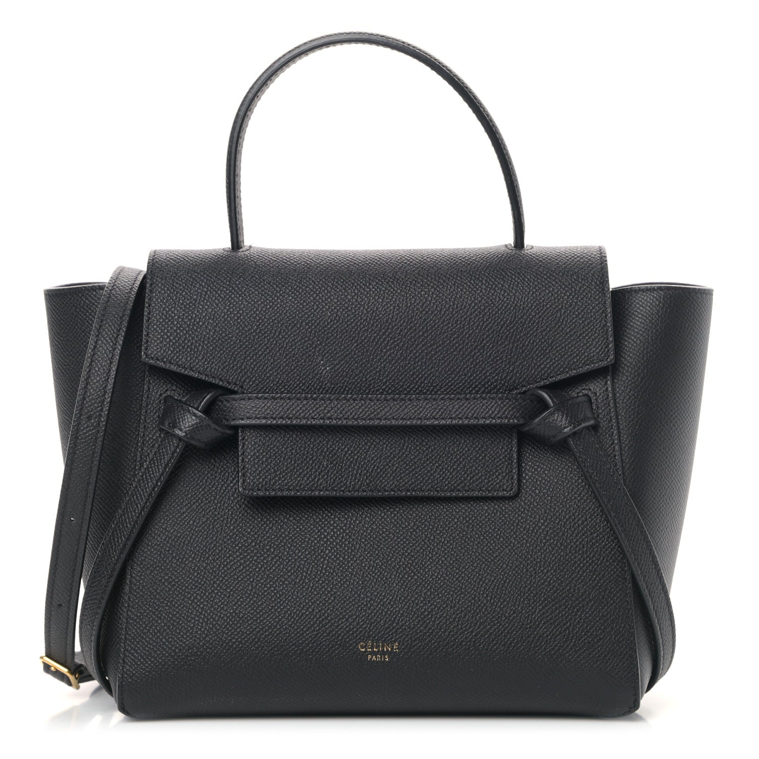 Celine Grained Calfskin Nano Belt Bag Black 1 of 10