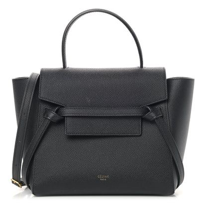 Celine Grained Calfskin Nano Belt Bag Black 1 of 10