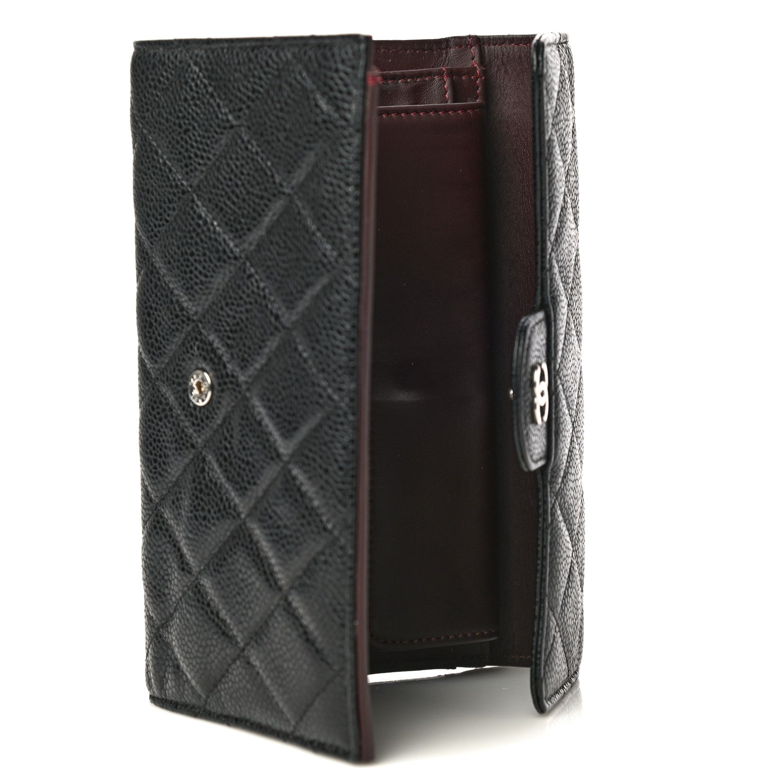 Chanel Caviar Quilted Long Flap Wallet Black 6 of 19
