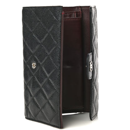 Chanel Caviar Quilted Long Flap Wallet Black 6 of 19