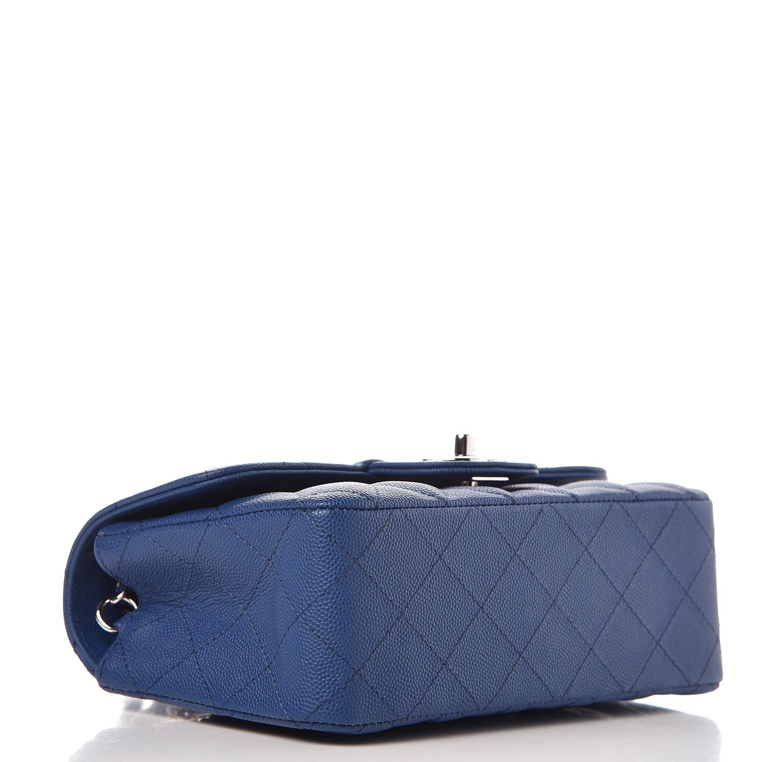 Chanel Caviar Quilted Mini Rectangular Flap Blue 4 of 7