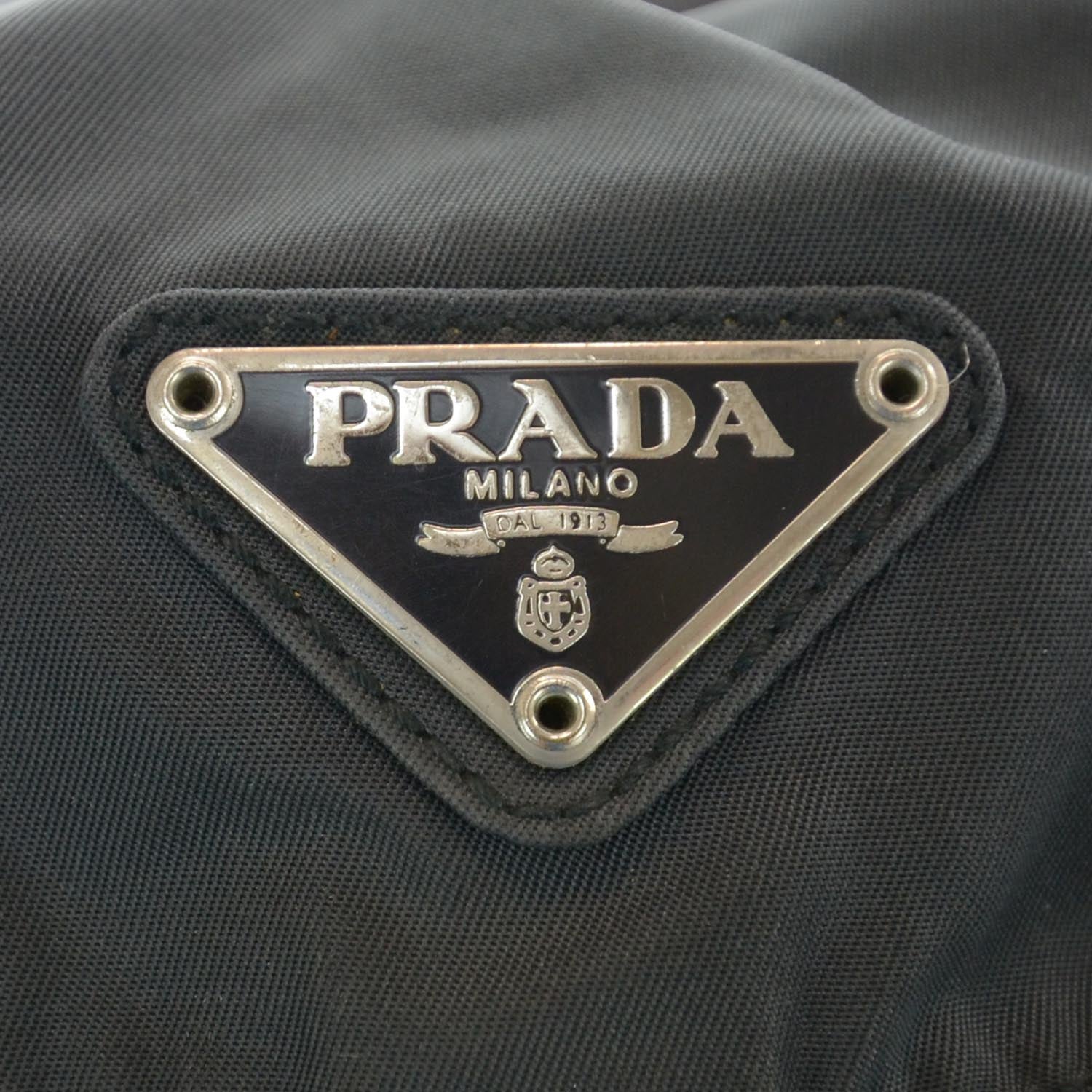 Prada Nylon Cinch Backpack Black 5 of 8