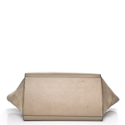 Celine Calfskin Suede Whipsnake Medium Trapeze Black Dune 12 of 25