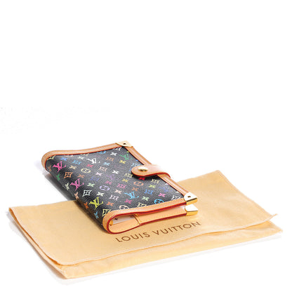 Louis Vuitton Monogram Multicolor Small Ring Agenda Cover Black 4 of 8