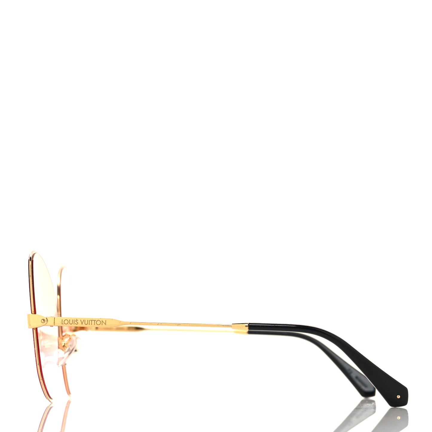 Metal Les Amants du Pont Neuf Sunglasses Z1384E Gold Pink