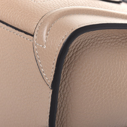 Celine Drummed Calfskin Nano Luggage Dune 12 of 15