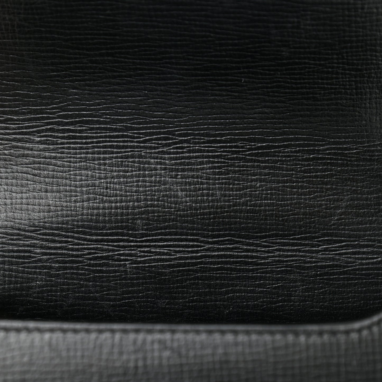 Textured Calfskin Mini Pandora Box Chain Crossbody Bag Black