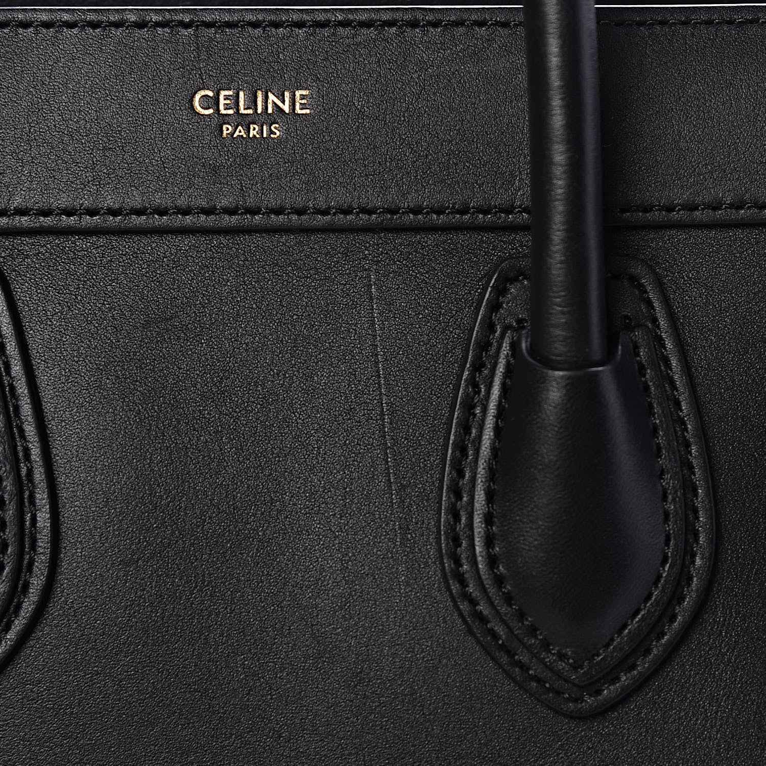 Celine Smooth Calfskin Nano Luggage Black 8 of 10
