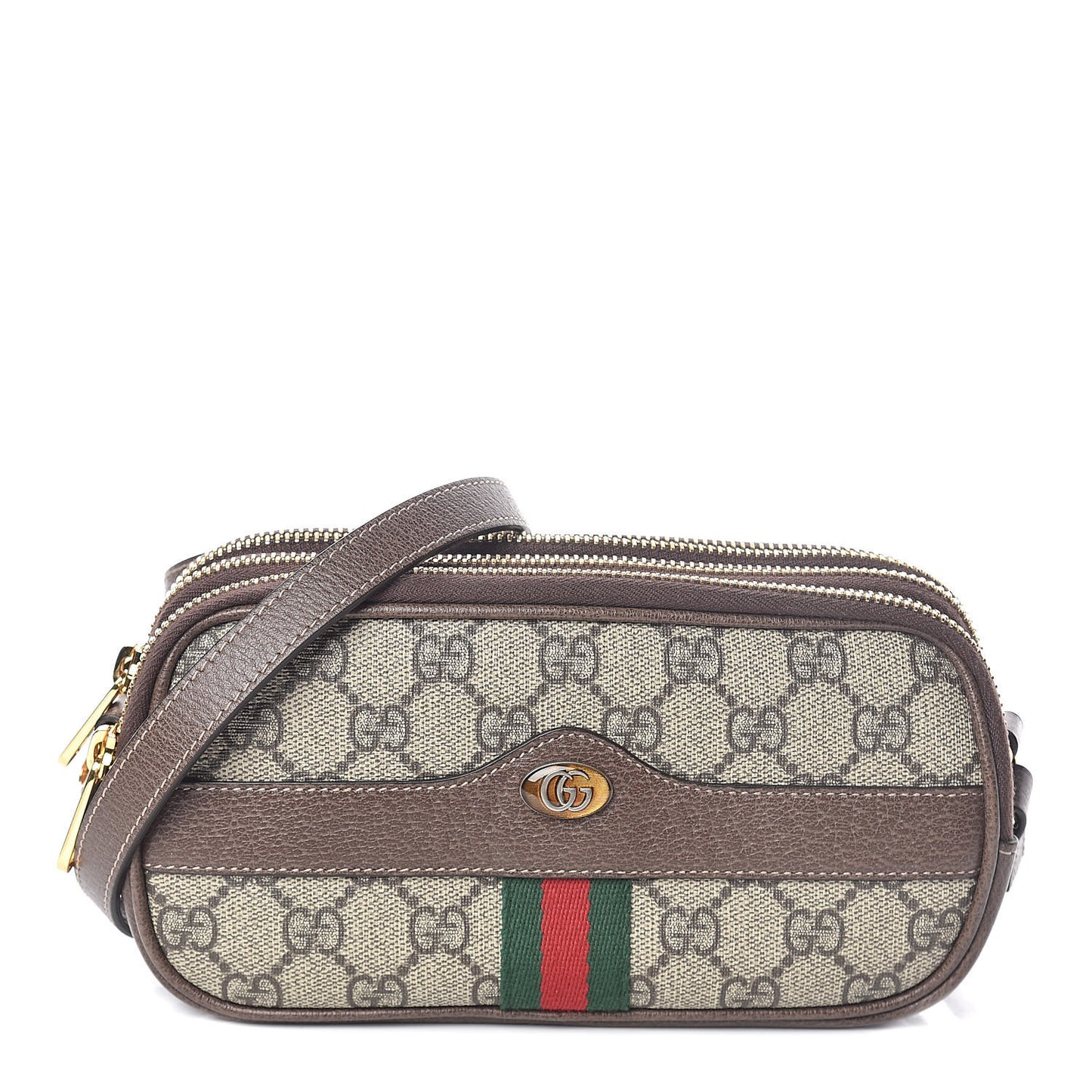 GG Supreme Monogram Web Mini Ophidia GG Bag Brown