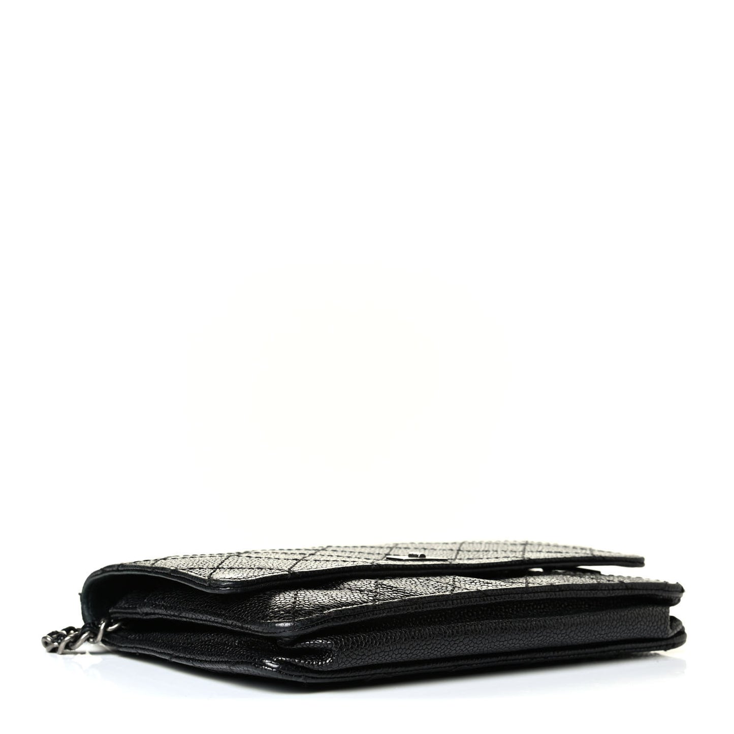 Caviar Quilted Reissue Wallet On Chain WOC Black