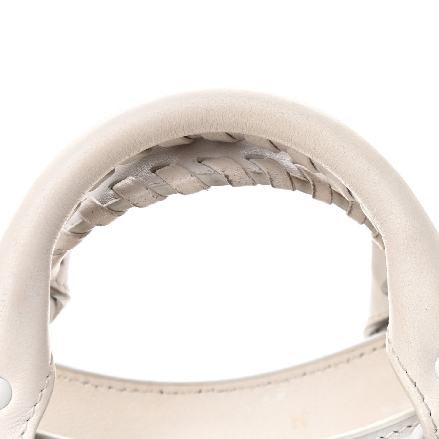 Cake Calfskin Tonal Hardware Mini Neo Classic City White