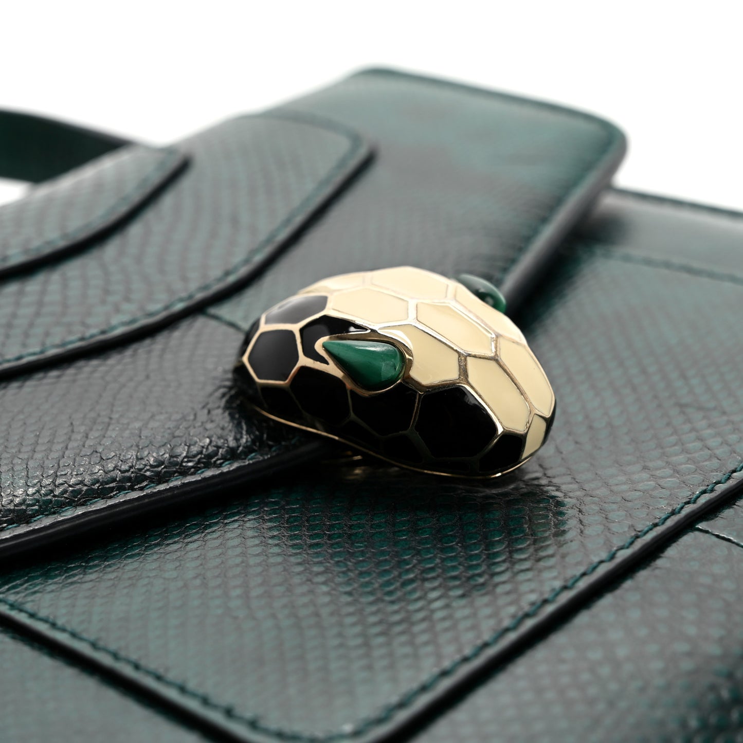 Karung Serpenti Forever Top Handle Forest Emerald