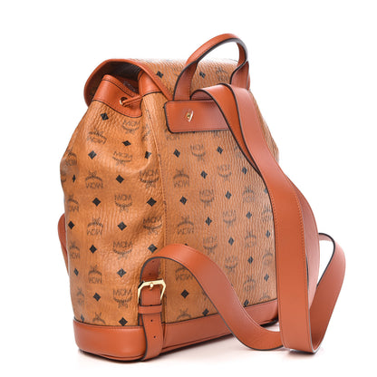 MCM Visetos Medium Vintage Pocket Backpack Cognac 3 of 10