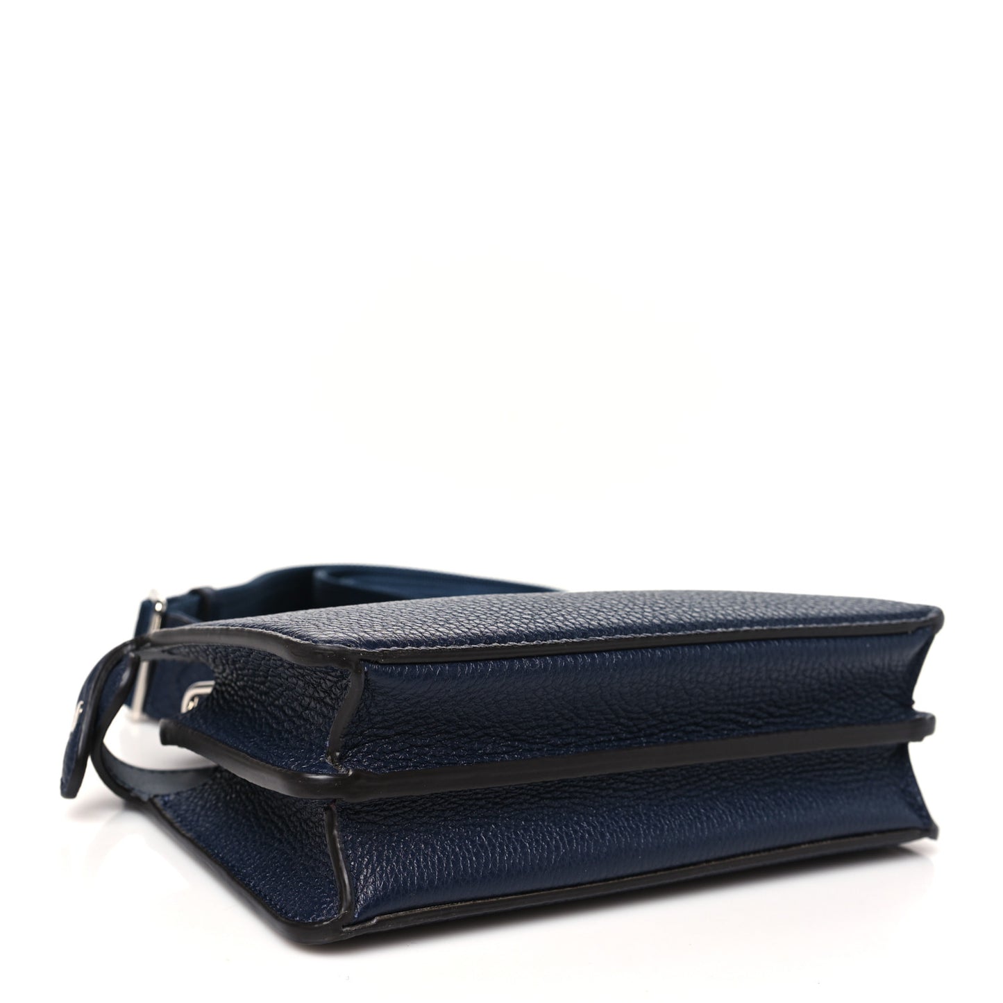 Cuoio Romano Vitello Cover Bi-Color Peekaboo I See U X Cross Satchel Navy