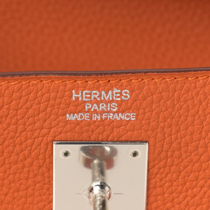 Hermes Togo Kelly Retourne 35 Orange 6 of 10