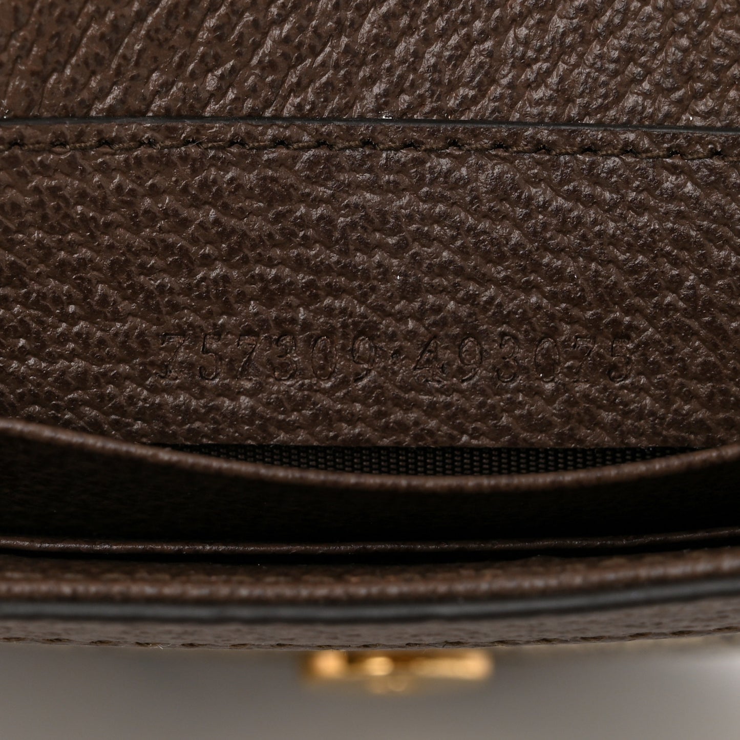 GG Supreme Monogram Textured Dollar Calfskin Web Mini Ophidia Flap Shoulder Bag Beige Ebony New Acero