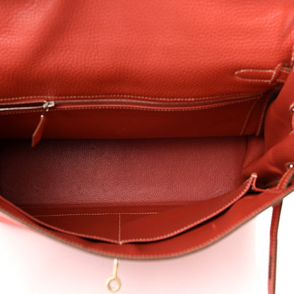 Hermes Togo Kelly Retourne 35 Sanguine 5 of 11