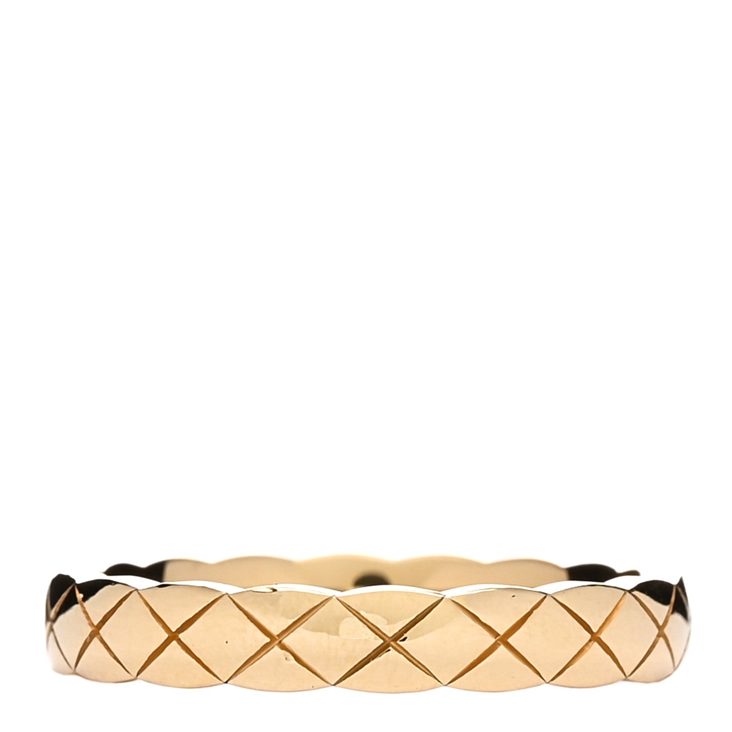 Chanel 18K Yellow Gold Mini Coco Crush Ring 52 6 1 of 4