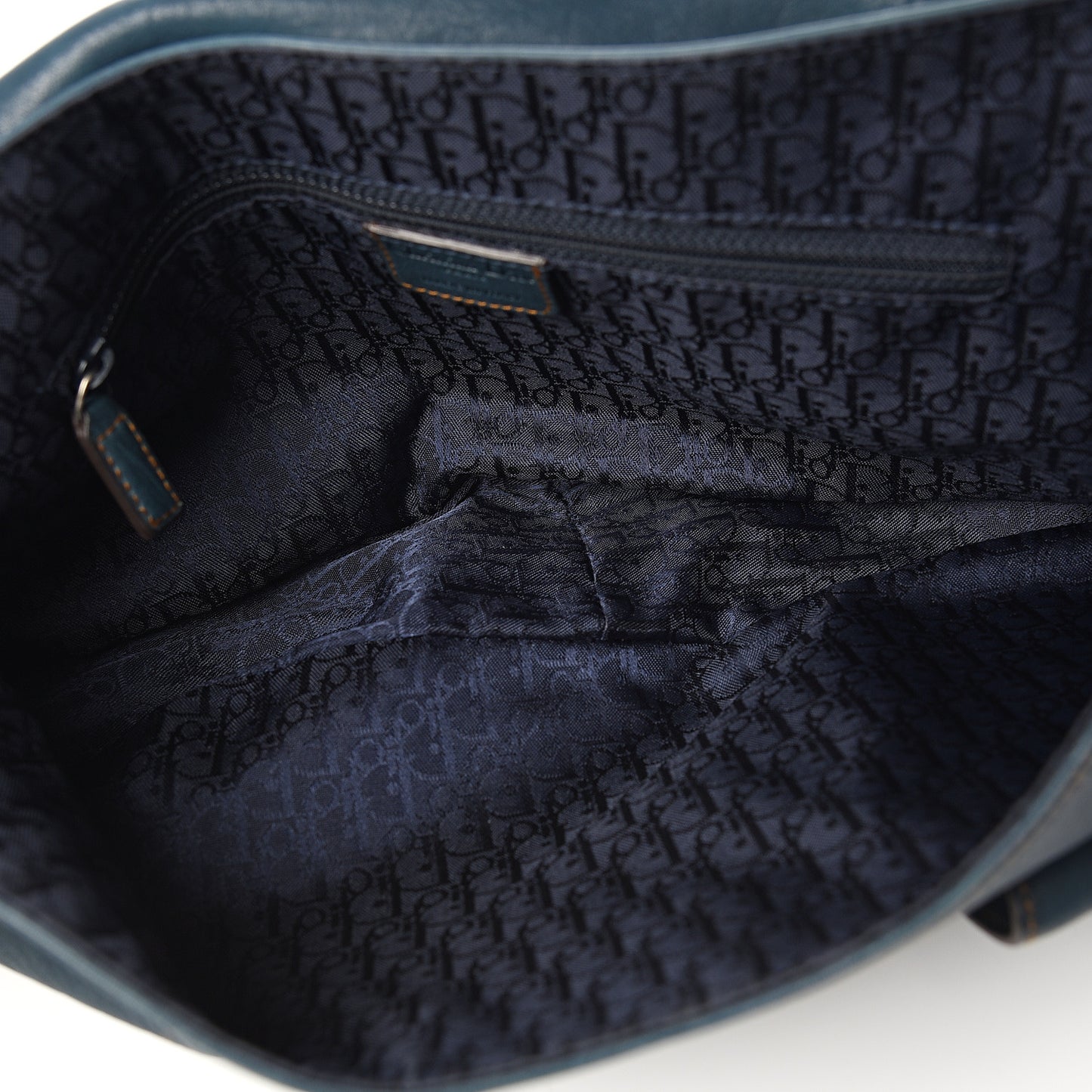 Calfskin Medium Gaucho Double Saddle Bag Dark Blue