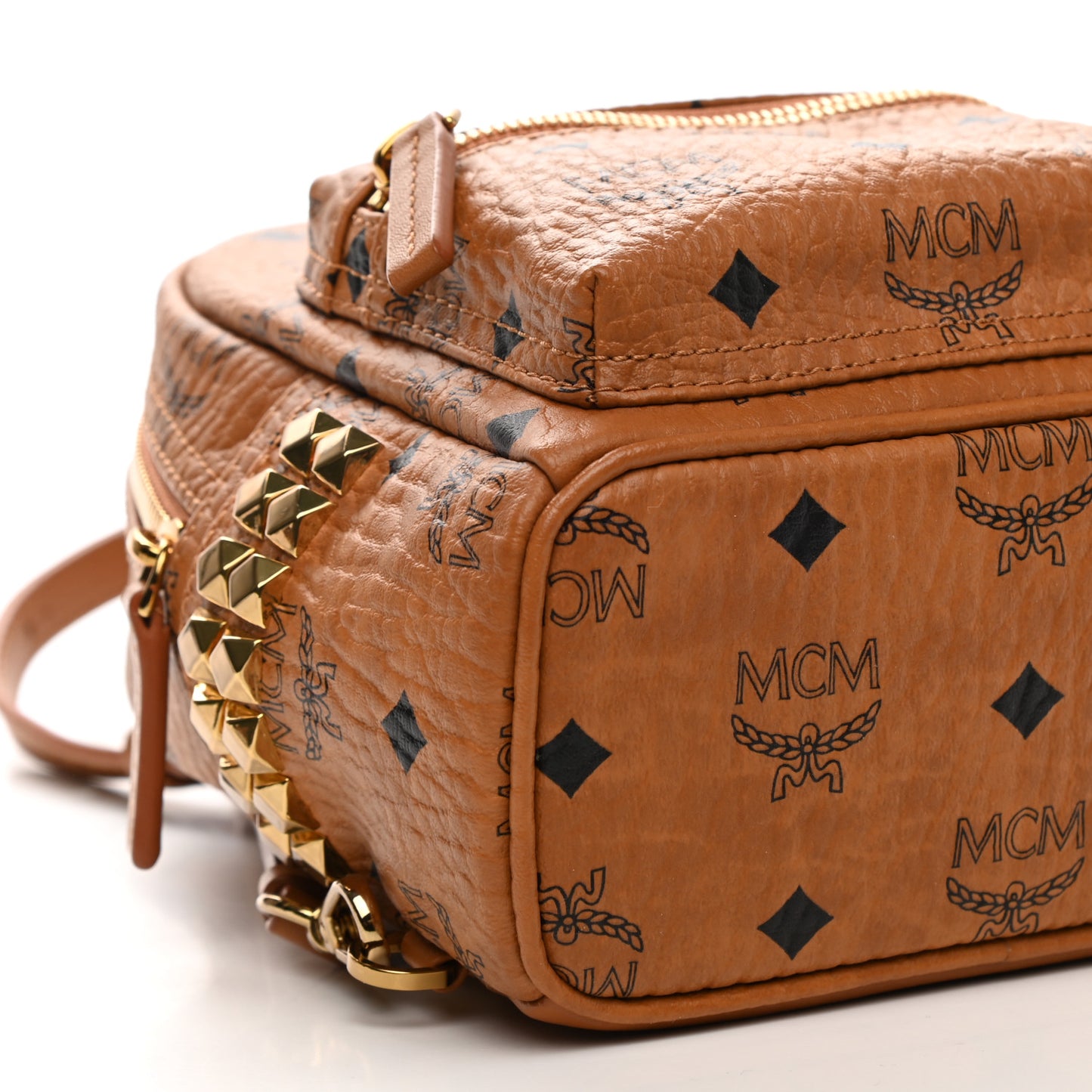 Visetos Side Stud X-Mini Stark Backpack Cognac