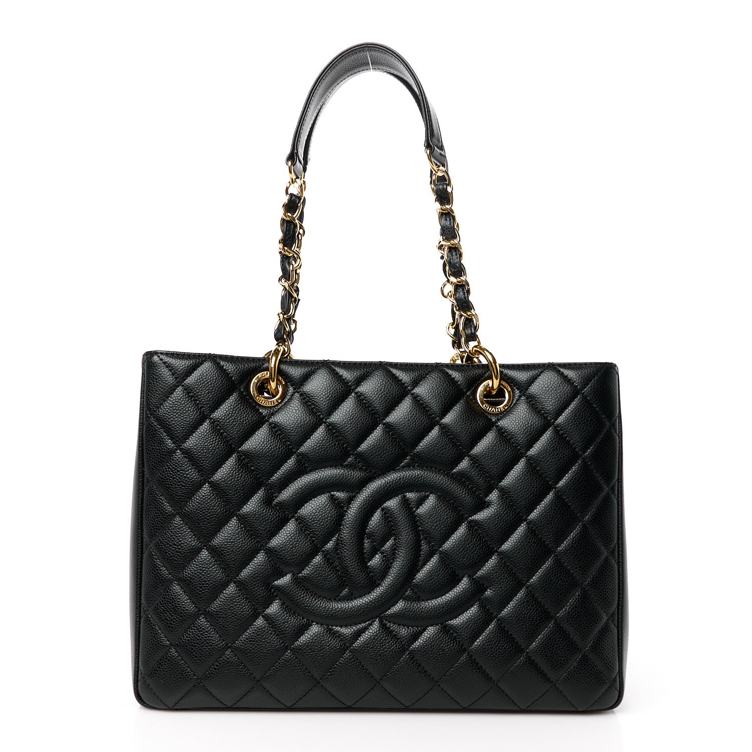 Chanel Caviar Quilted Grand Shopping Tote GST Black 1 of 10