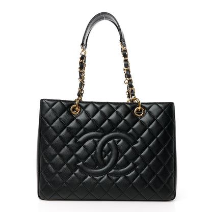 Chanel Caviar Quilted Grand Shopping Tote GST Black 1 of 10