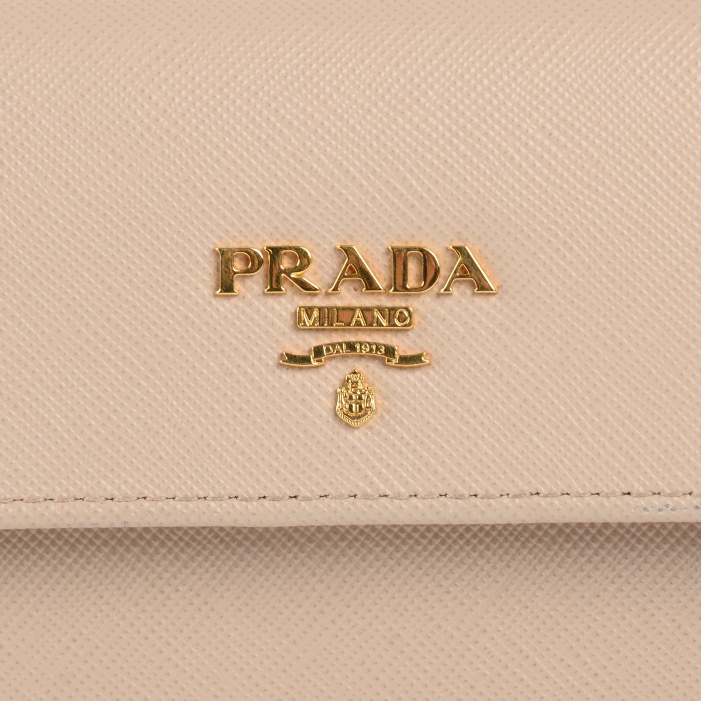 Saffiano Metal Tri-Fold Wallet Cipria