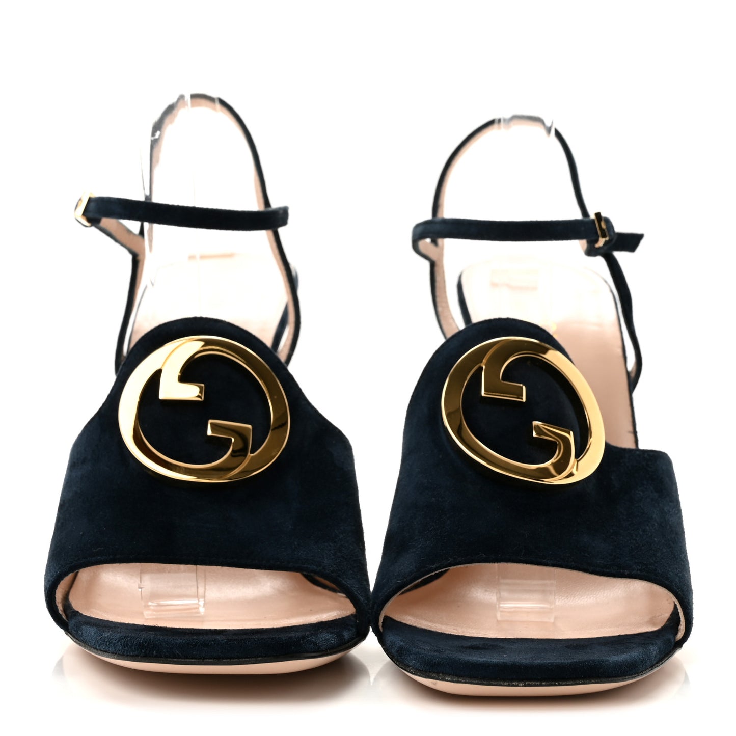 Suede Blondie 100mm Slingback Sandals 40.5 Blondie Blu