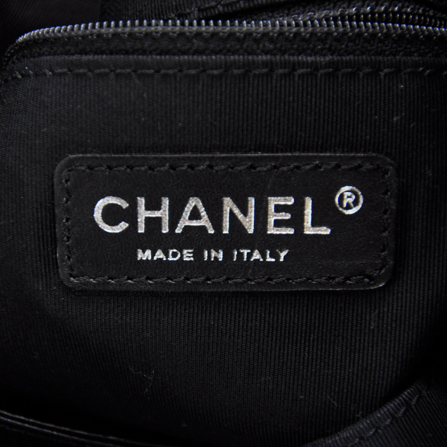 Chanel Vinyl Stretch Spirit Large Cabas Tote Black 8 of 11