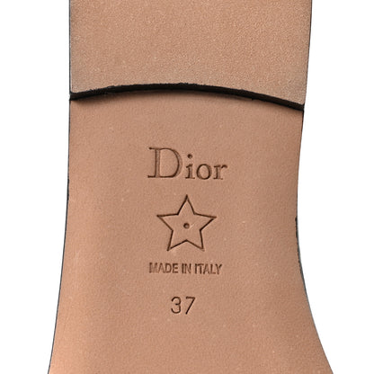 Christian Dior Canvas Pivoine Embroidered Dway Mules Slide Sandals 37 Off White Violet 7 of 9
