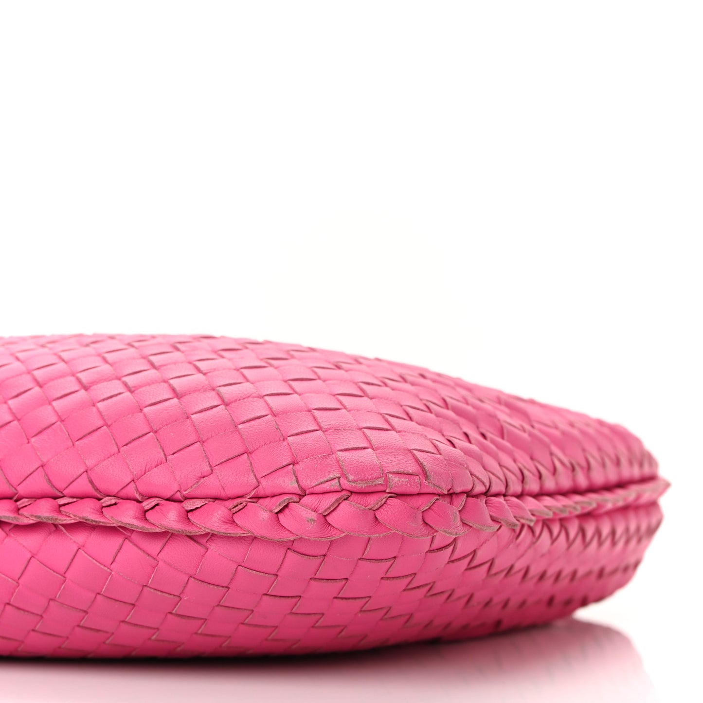 Nappa Intrecciato Medium Veneta Hobo Fuchsia