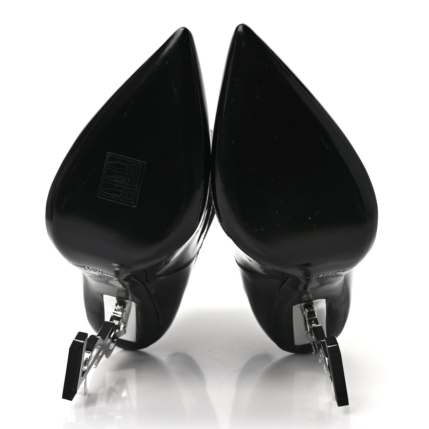 Saint Laurent Patent Opyum Booties 37 Black 5 of 8