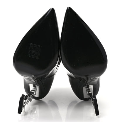 Saint Laurent Patent Opyum Booties 37 Black 5 of 8