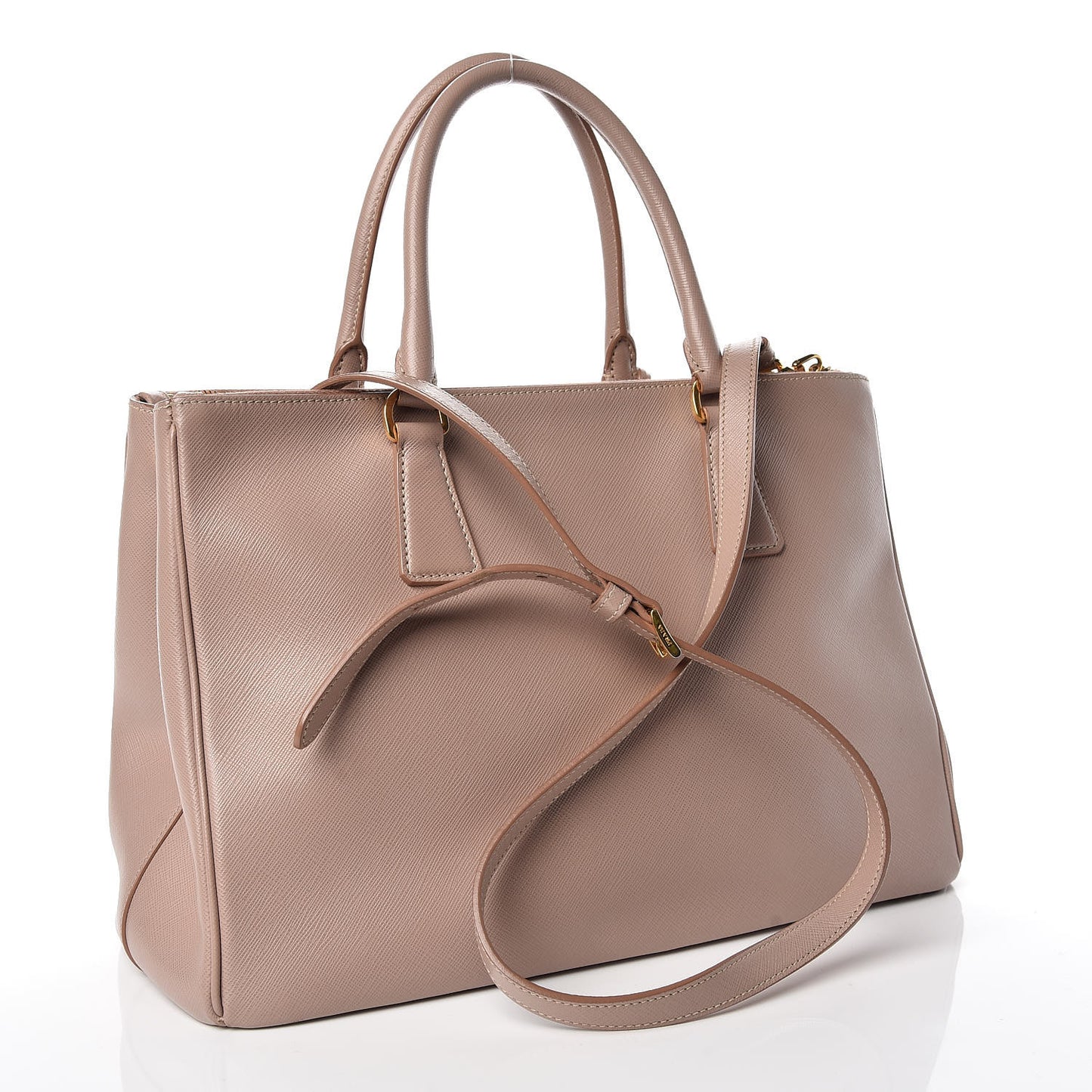 Saffiano Medium Galleria Double Zip Tote Cammeo