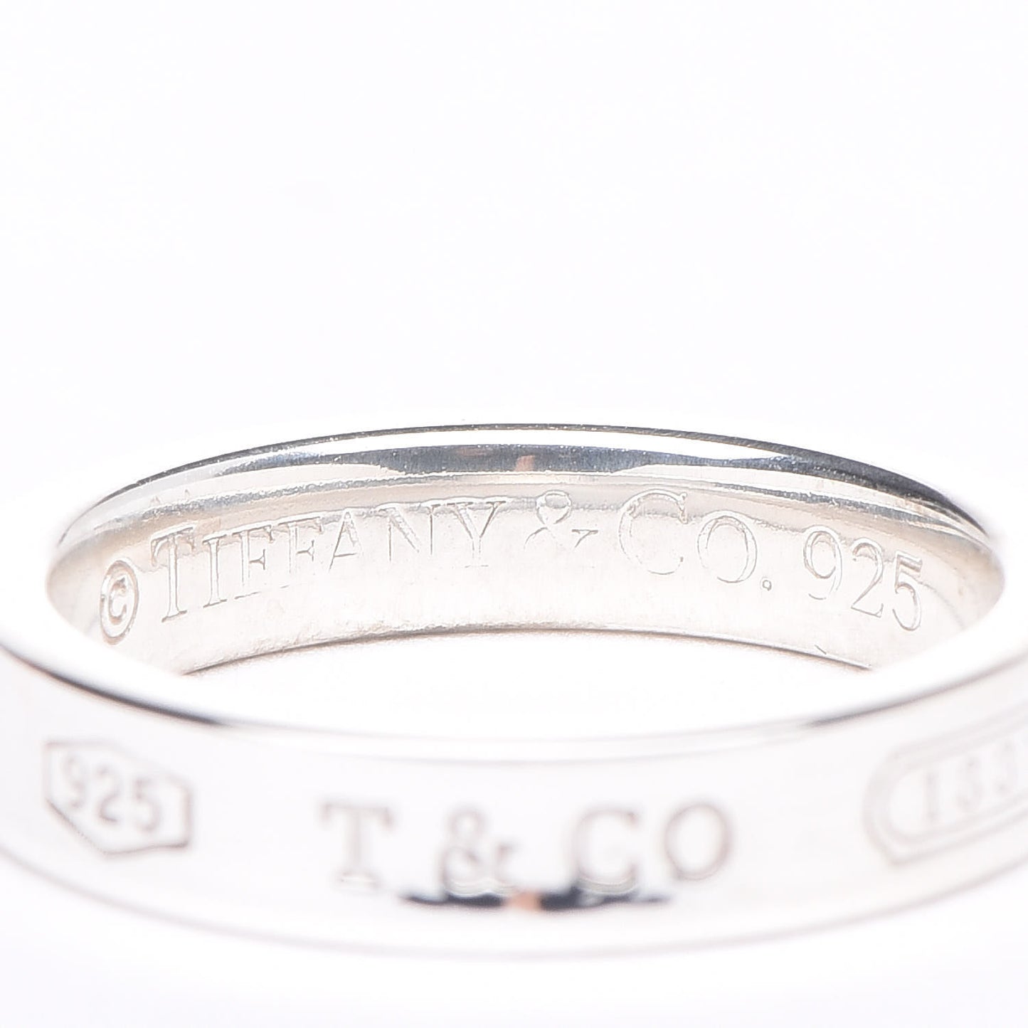 Sterling Silver Narrow 1837 Band Ring 49 5