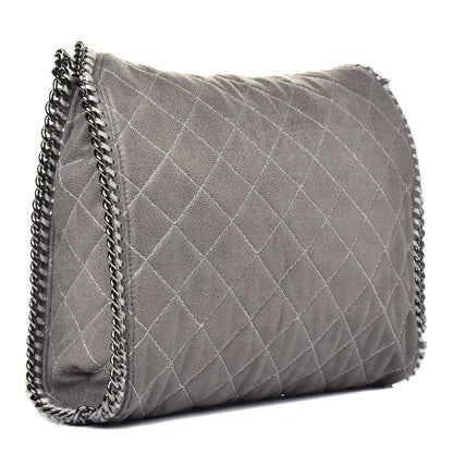 Stella McCartney Shaggy Deer Quilted Small Falabella Tote Light Grey 3 of 9