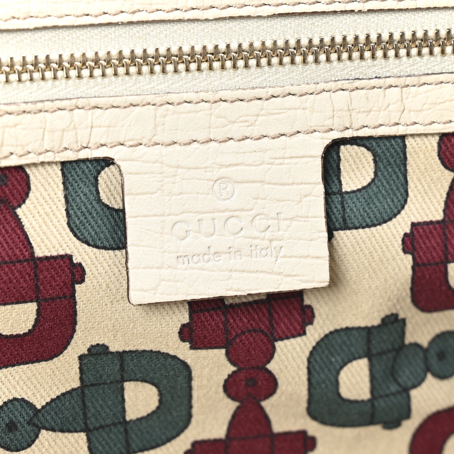 Gucci Monogram Medium Jolicoeur Tote White 6 of 10