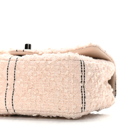 Chanel Tweed Quilted Mini Rectangular Flap Light Pink Black 10 of 10