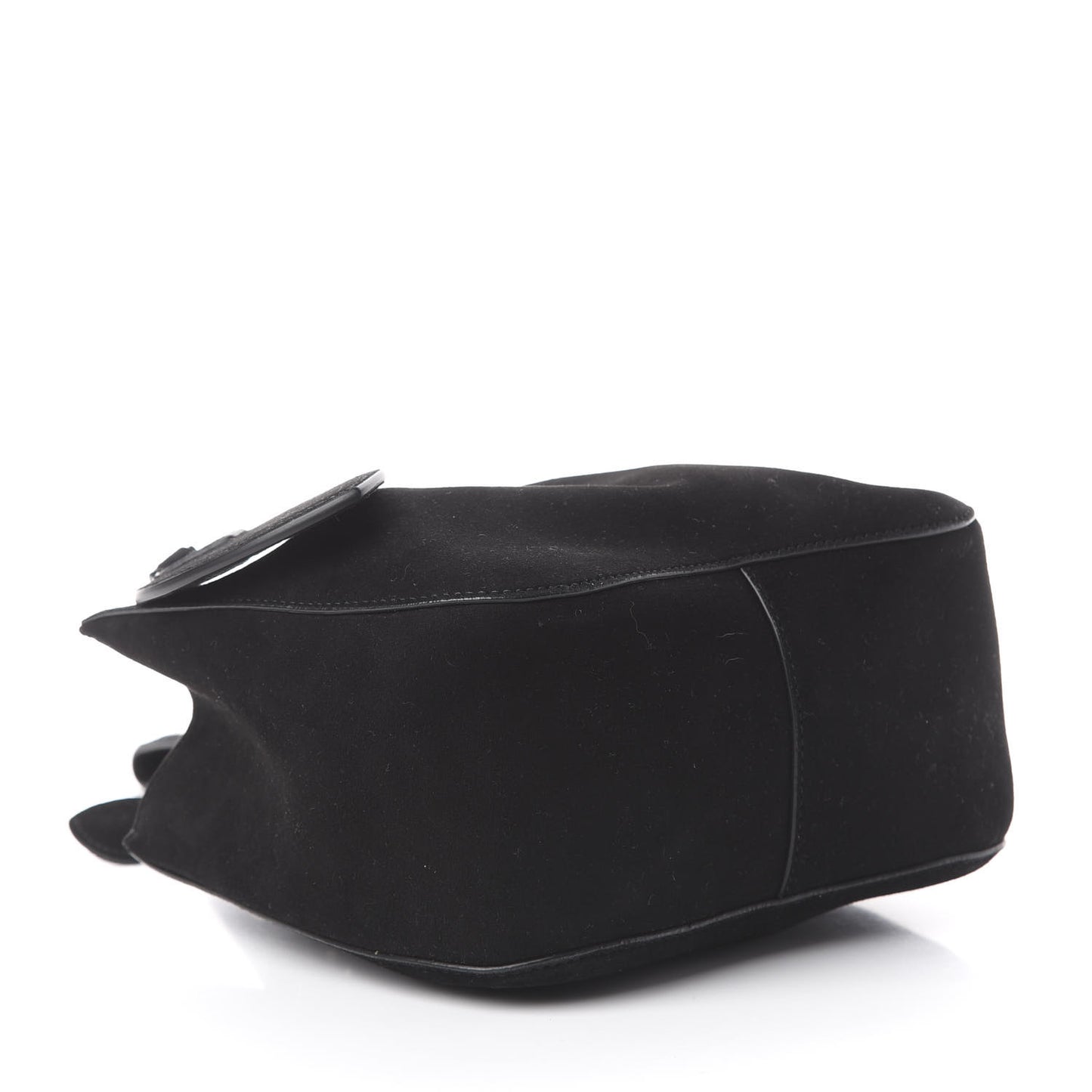 Suede Petal Embellished Rose-Marie 19 Bag Black