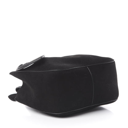 Alaia Suede Petal Embellished Rose-Marie 19 Bag Black 3 of 16