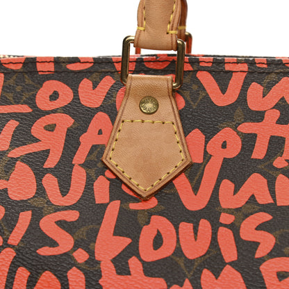 Louis Vuitton Monogram Graffiti Speedy 30 Orange 11 of 12